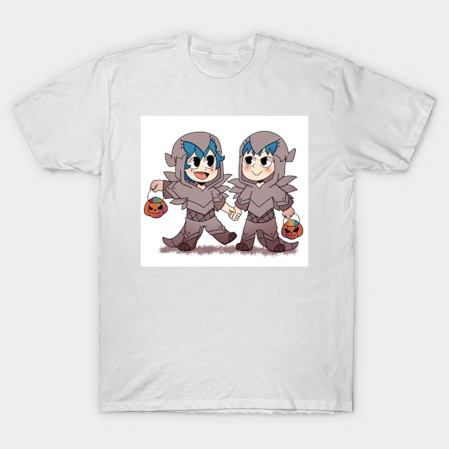 Halloween Trouble Twins T-Shirt by Dragnoodles